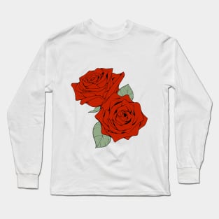 Red Roses Long Sleeve T-Shirt